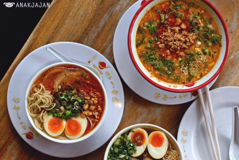 Ramen TamTam Pork IDR 58k, Ramen Naga Merah IDR 58k