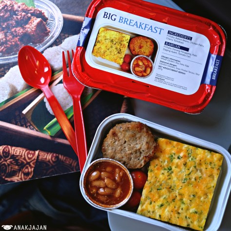 in flight meal - big breakfast