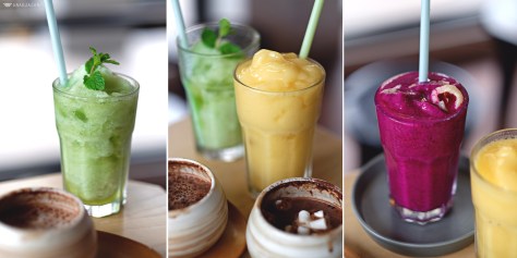 Green Granita (Lemon & Mint) IDR 25k // Yellow Granita (Passion Fruit & Mango) IDR 25k // Red Granita (Dragon Fruit & Lychee) IDR 25k 