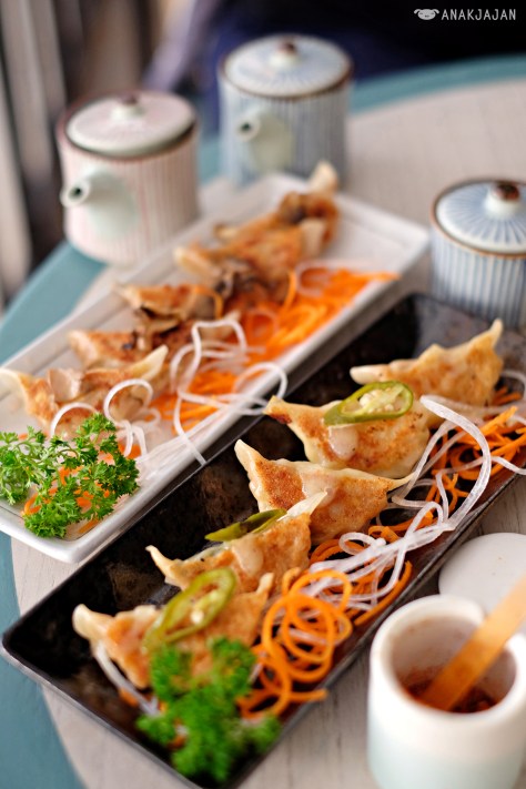 Chicken Truffle Mushroom Gyoza IDR 42k, Mexican Chicken Gyoza IDR 39k