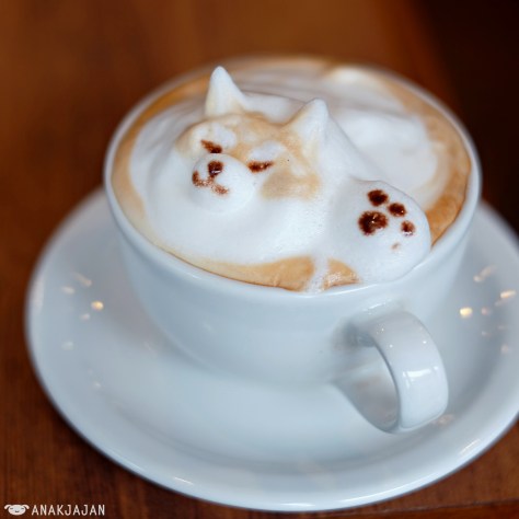 Cappuccino JPY 600 + 3D Latte Art JPY 400