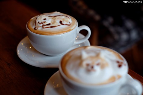 Cappuccino JPY 600 + 3D Latte Art JPY 400