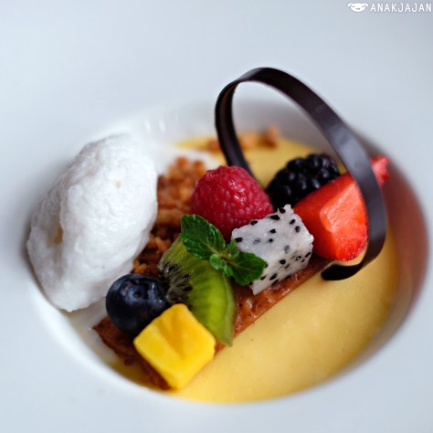 Mango Mousse with Coconut Sorbet IDR 55k