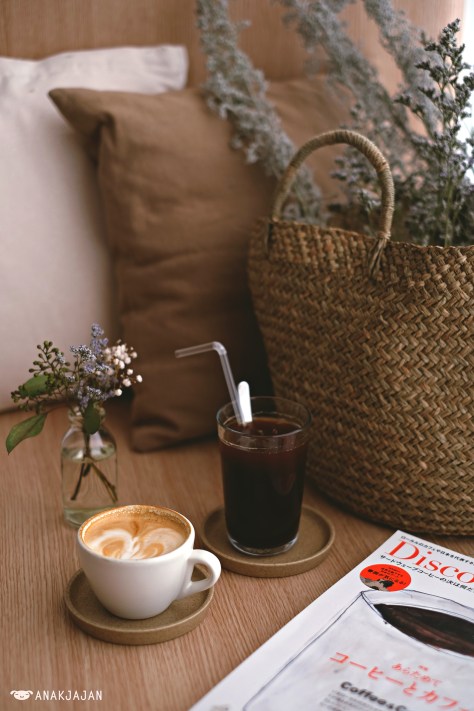 Cappuccino IDR 37k, Ice Americano IDR 27k