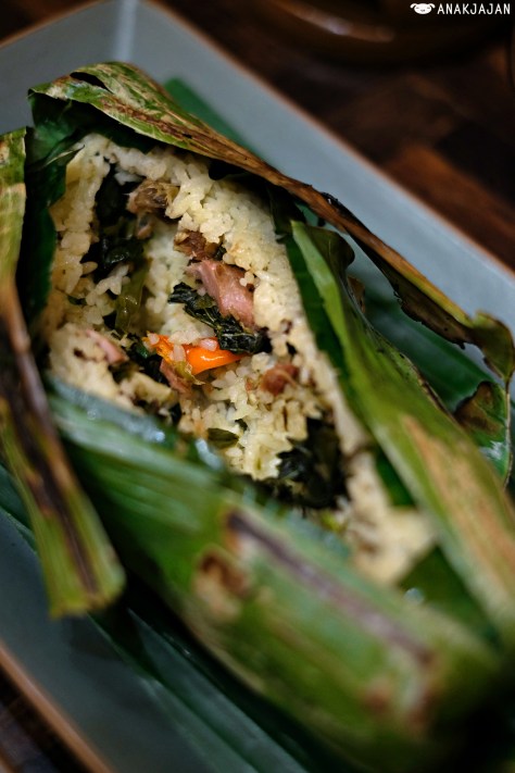 Nasi Bakar Tongkol Asap Cabe Hijau IDR 43k