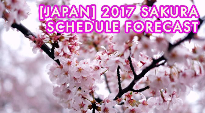 [Japan] CHERRY BLOSSOM (SAKURA) 2017 SCHEDULE FORECAST