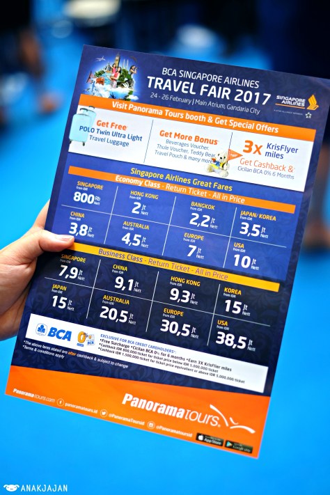 bca singapore airlines travel fair