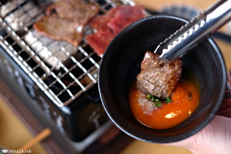 Beef Charcoal with Raw Egg IDR 150k